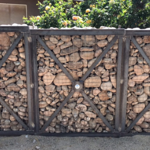 rock gabions welded by Jonathan Thiele